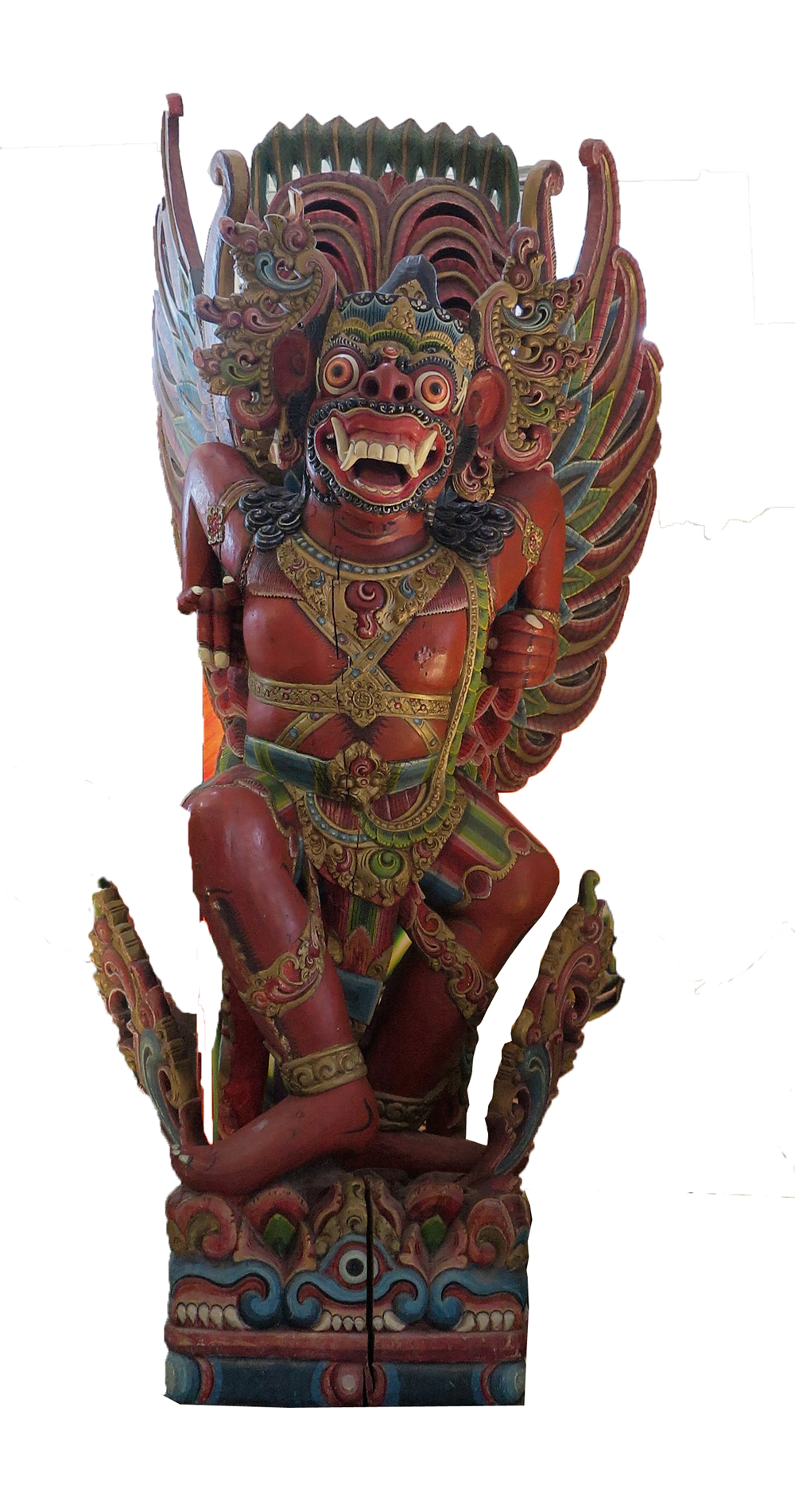 Amazing Huge Carved Wooden Garuda  worthgalleries com